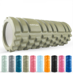 Masažinis Volas Tunturi Yoga Grid Foam Roller, 33 cm (Spalva: Army green)