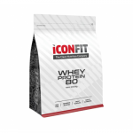 Iconfit Whey Protein 80 I&scaron;rūgų baltymai 80 1kg Wild Strawberry
