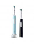Oral-B Pro Series 1 Electric Toothbrush, Duo pack, Blue/Black Oral-B