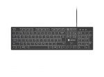 Natec Keyboard, Herring Glow, US, Backlit, Wired, White | Natec