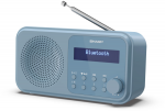 Sharp DR-P420(BL) Tokyo Portable Digital Radio, FM/DAB/DAB+, Bluetooth 5.0, USB or Battery Powered, Blue Sharp