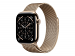 Apple Watch Series 11&nbsp;GPS + Cellular 42mm&nbsp;Gold Titanium Case with Gold Milanese Loop
