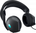 Dell Alienware Wired Gaming Headset AW520H Over-Ear, Built-in microphone, Dark Side of the Moon, Noise canceling