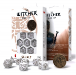 The Witcher Geralt kauliukų rinkinys perlo ir rudos sp