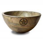 Medinis smilkalų ir ritualų dubenėlis - Pentagrama Ancient Wisdom (14x7)