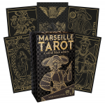 Marseille Tarot kortos aukso ir juodos sp. leidimas Lo Scarabeo