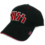 Kepurė Kiss Red on White Logo