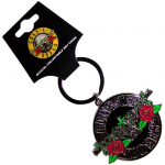 Raktų Pakabukas Guns N' Roses Silver Circle Logo