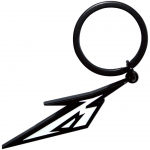 Raktų Pakabukas Metallica Black & White M Logo
