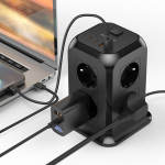 Telefono įkroviklis, 8 220V rozečių &scaron;akotuvas-ilgintuvas Blitzwolf, 2X USB, 2X USB-C