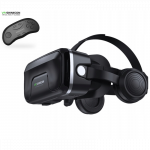 Virtualios realybės 3D akiniai VR Shinecon G04EA su  ausinėmis, valdymo mygtukais ir Bluetooth pulteliu