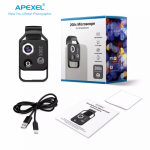 Universlus Super Macro telefono objektyvas su LED APEXEL Microscope X200 su CPL filtru