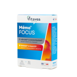 VITAVEA Memo'Focus atminčiai ir energijai,  30 augalinės kilmės kapsulių
