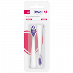 Dantų &scaron;epetėlio B.Well MED-870 valymo galvutės, Balta, 2vnt.