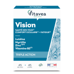 VITAVEA VISION  Regėjimo komfortui, 45 augalinės kilmės kapsulės
