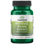 SWANSON RHODIOLA (AUKSINĖ &Scaron;AKNIS) EKSTRAKTAS 60 KAPS. (SWANSON, JAV) maisto papildas