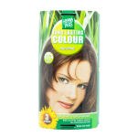 Hennaplus ilgalaikiai plaukų dažai su 9 ekologi&scaron;kais augaliniais ekstraktais, spalva rie&scaron;uto 6.35