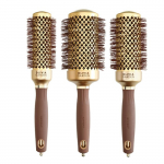 OLIVIA GARDEN EXPERT BLOWOUT SHINE Wavy Bristles Gold&Brown &scaron;epetys