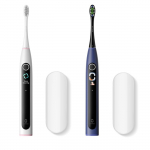Oclean X Lite S Duo Set Elektrinių dantų &scaron;epetėlių rinkinys su kelioniniais dėklais