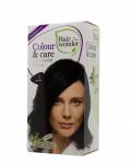 HAIRWONDER Colour & Care plaukų dažai, spalva juoda 1, 100 ml