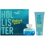 Hollister Festival Vibes For Him EDT spray 50ml + Hair & Body Wash 100ml rinkinys