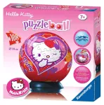 Ravensburger 3D dėlionė-rutulys &bdquo;Hello Kitty &scaron;irdelė&ldquo;, 108 det., nuo 7 m.
