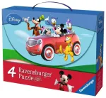 Ravensburger 4 dėlionės lagaminėlyje &bdquo;Peliuko Mikio klubas&ldquo;, nuo 3 m.
