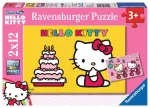 Ravensburger 2 dėlionės &bdquo;Hello Kitty&ldquo;, 2&times;12 det., nuo 3 m.