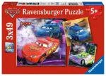Ravensburger 3 dėlionės &bdquo;Disney Pixar Ratai&ldquo;, 3&times;49 det., nuo 5 m.
