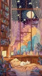 Siuvinėjimo kryželiu rinkinys &bdquo;Kri&scaron;tolinė mėnesiena&ldquo; 18 x 32 cm