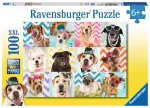 Ravensburger dėlionė &bdquo;Persirengę &scaron;uniukai&ldquo;, 100 XXL det., nuo 6 m.