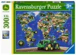 Ravensburger dėlionė &bdquo;John Deere pasaulis&ldquo;, 300 XXL det., nuo 9 m.