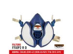 3M respiratorius dažymui aerografu su FFA1P2 filtrais 4251