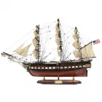 Didelis burlaivio USS Constitution modelis 100 cm, rankų darbo