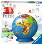 Ravensburger 3D dėlionė-gaublys vaikams, 72 det., nuo 6 m.