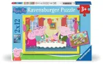 Ravensburger 2 dėlionės &bdquo;Kiaulytė Pepa III&ldquo;, 2&times;12 det., nuo 3 m.
