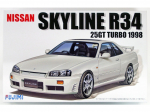 Fujimi Nissan Skyline R34 25GT Turbo 1998 1/24 surenkamas modelis