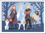 Ravensburger tapyba pagal skaičius &bdquo;Disney Ledo &scaron;alis 2&ldquo;, 18&times;24 cm, nuo 7 m.