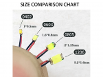 mikro 0402 SMD &scaron;iltai balti LED diodai MODLED0402