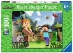 Ravensburger XXL dėlionė &bdquo;Minecraft&ldquo;, 100 det., nuo 6 m.
