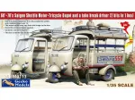 Gecko Models Lambretta motoriniai triračiai Saigone, 2 modeliai 1/35, 35GM0113