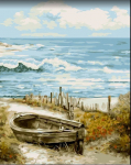 Tapybos pagal skaičius rinkinys: Sandy beach 40x50 cm A148