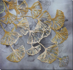 Karoliukų siuvinėjimo rinkinys Ginkmedis (Ginkgo biloba), 32&times;31 cm