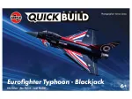 Airfix Quick Build Eurofighter Typhoon Blackjack modelis be klijų J6059