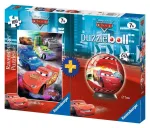 Ravensburger dėlionė + puzzleball&reg; &bdquo;Disney Pixar Ratai&ldquo;, 100 + 60 det., nuo 7 m.