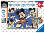 Ravensburger 2 dėlionės &bdquo;Peliukas Mikis&ldquo;, 2&times;24 det., nuo 4 m.