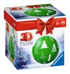 Ravensburger 3D dėlionė &bdquo;Žalias kalėdinis rutulys&ldquo;, nuo 6 m.