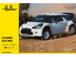 Heller Citro&euml;n DS3 WRC 1:24 plastikinis surinkimo rinkinys (80758)