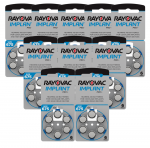 Rayovac Implant Pro klausos aparato baterijos 675, 60 vnt.