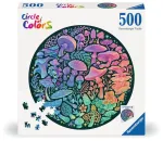 Ravensburger apvali dėlionė &bdquo;Spalvų ratas: grybai&ldquo;, 500 det.